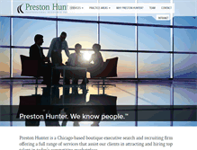 Tablet Screenshot of prestonhunter.com